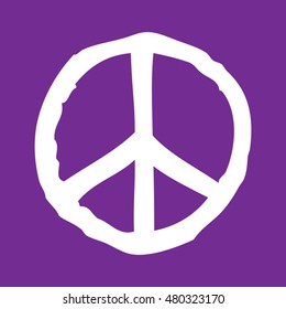 Peace Sign Rough Graphic