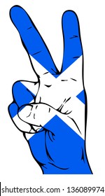 Peace Sign of the Scottish flag