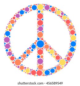 Peace Sign Shape Vector Design By Stock Vector (Royalty Free) 456589549 ...