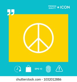 Peace sign symbol