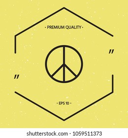 Peace sign symbol