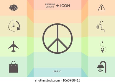 Peace sign symbol