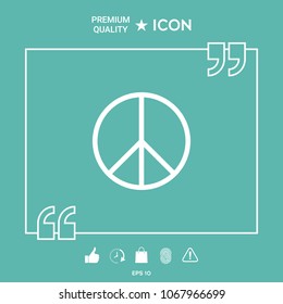 Peace sign symbol