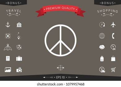 Peace sign symbol