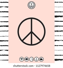 Peace sign symbol