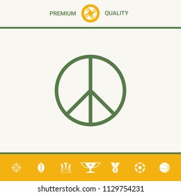 Peace sign symbol
