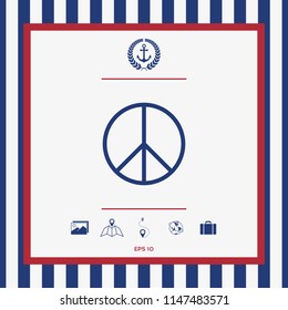 Peace sign symbol