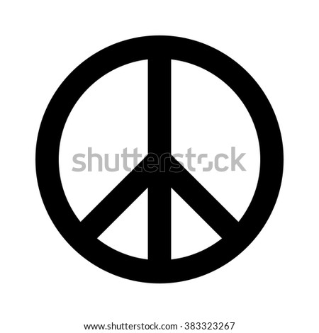 Peace sign / symbol flat vector icon for apps and websites