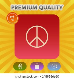 Peace sign symbol. Graphic elements for your design