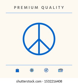 Peace sign symbol. Graphic elements for your design