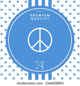 Peace sign symbol. Graphic elements for your design