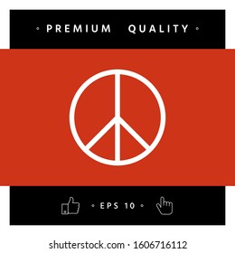 Peace sign symbol. Graphic elements for your design