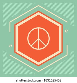 Peace sign symbol. Graphic elements for your design