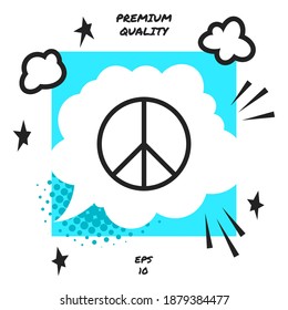 Peace sign symbol. Graphic elements for your design