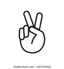 Peace sign and symbol icon vector