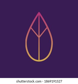 Signo de paz o hoja de símbolos 