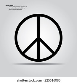 Peace sign vector.
