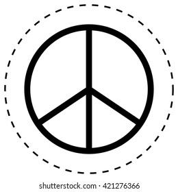 Peace sign - vector