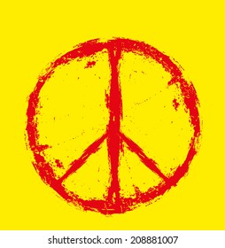 peace sign vector art