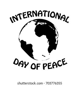Peace Sign Vector black icon on white background