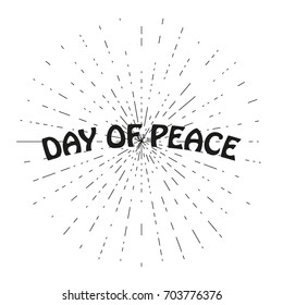 Peace Sign Vector black icon on white background