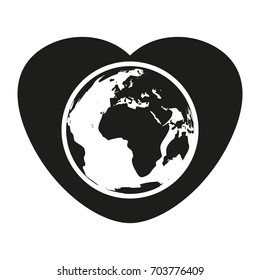 Peace Sign Vector black icon on white background