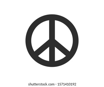 Peace sign. Vector peace icon. 