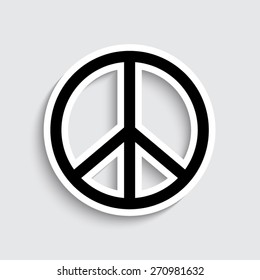 Peace sign  - vector icon