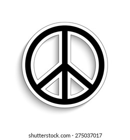 Peace sign - vector icon