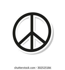 Peace sign  - vector icon