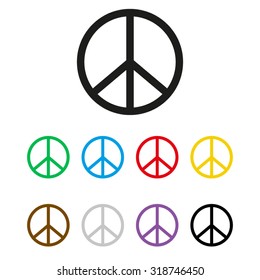Peace sign - vector icon