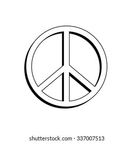 Peace sign - vector icon