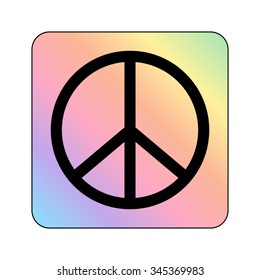 Peace sign - vector icon