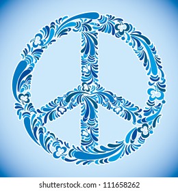 Peace sign vector illustration.