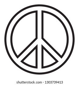 Peace sign vector illustration
