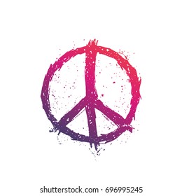 peace sign vector illustration
