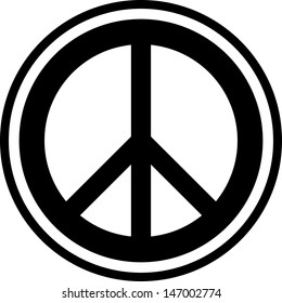 Peace sign vector isolated