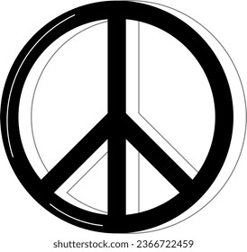 Peace Sign vector, Peace symbol