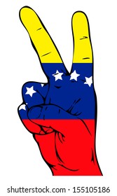 Peace Sign of the Venezuelan flag