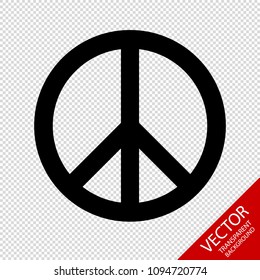 Peace Sign For Websites And Apps - Vector Icon - Isolated On Transparent Background