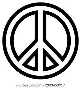 Peace signs symbols icon vector illustration