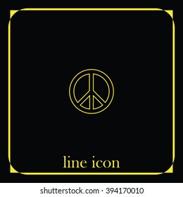 Peace symbol.