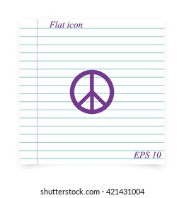 Peace symbol.