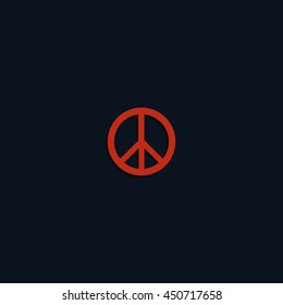 Peace symbol.