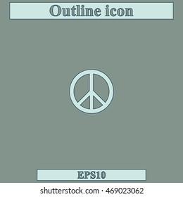 Peace symbol.