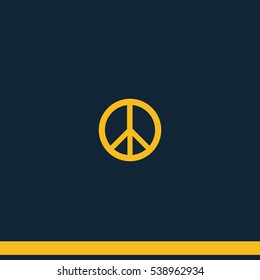 Peace symbol.