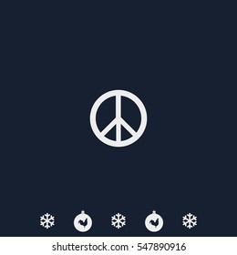 Peace symbol.