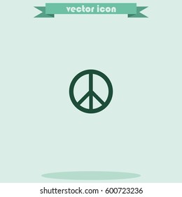 Peace symbol.