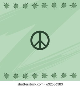 Peace symbol.