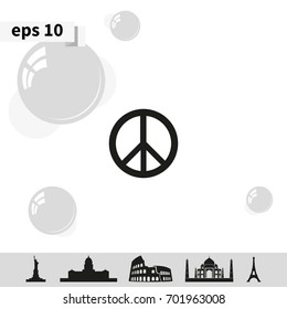Peace symbol.